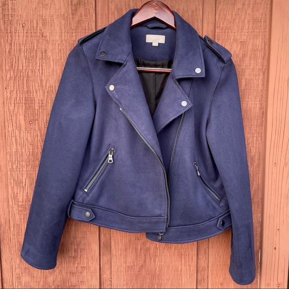 LOFT Jackets & Blazers - LOFT Suede Moto Jacket